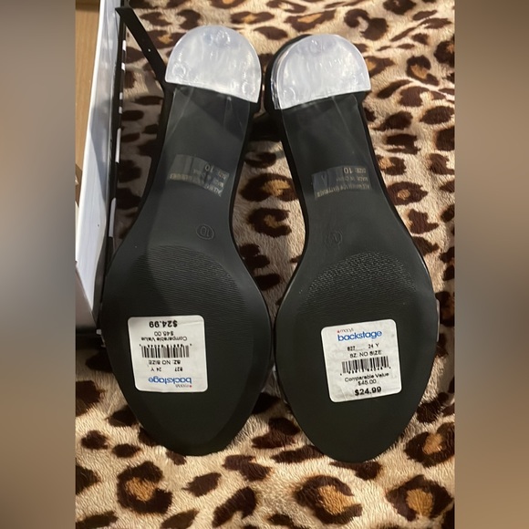 Brand new with box size 10 clear chunk heels - Picture 5 of 6